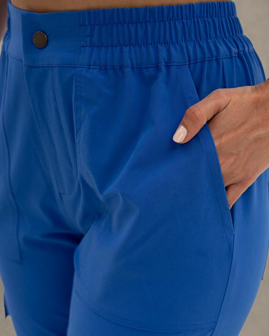 Blue - Dyana blue waistband close-up