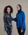 Hajar – Oversized Collar Loose Shirt, Lightweight Modest Top