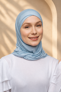 Double Loop Secure Lycra Jersey Hijab - Noha