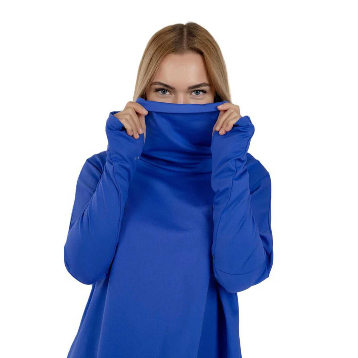Hajar Fleece – Oversized Collar Loose Top for Winter