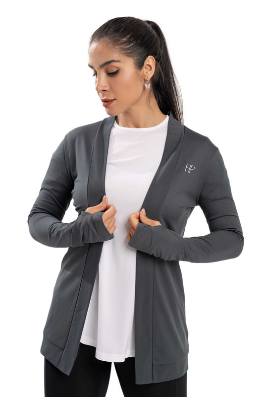 Grey Classic Open Jacket