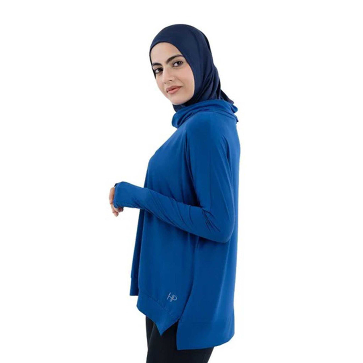 Oversized Collar Loose Top in Lightweight fabric - Hajar