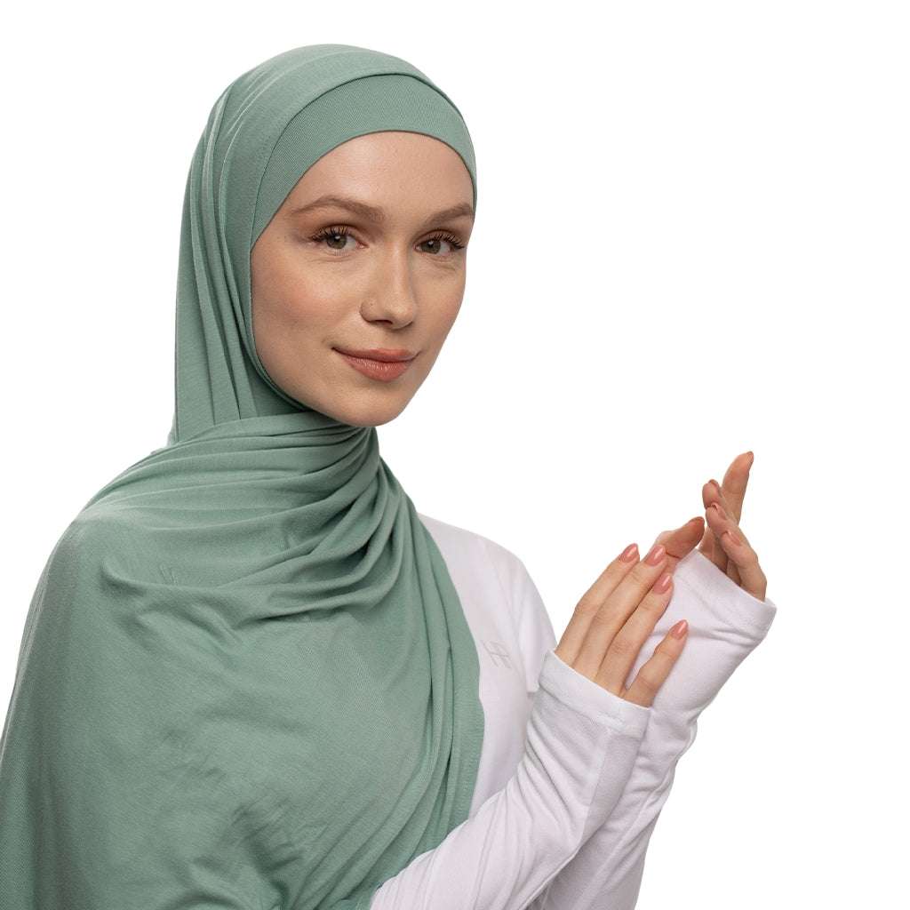 خديجة – حجاب جيرسي جاهز بدون دبابيس، حجاب رياضي