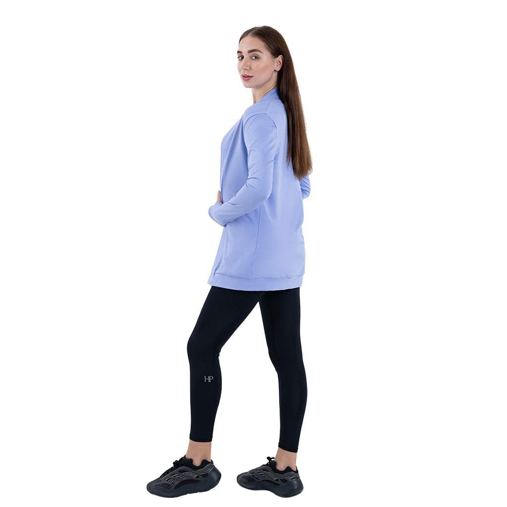 Farah Fleece – Long Open Jacket in Soft Fleece