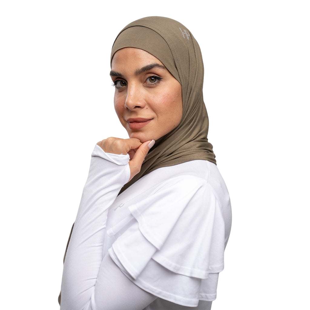خديجة – حجاب جيرسي جاهز بدون دبابيس، حجاب رياضي