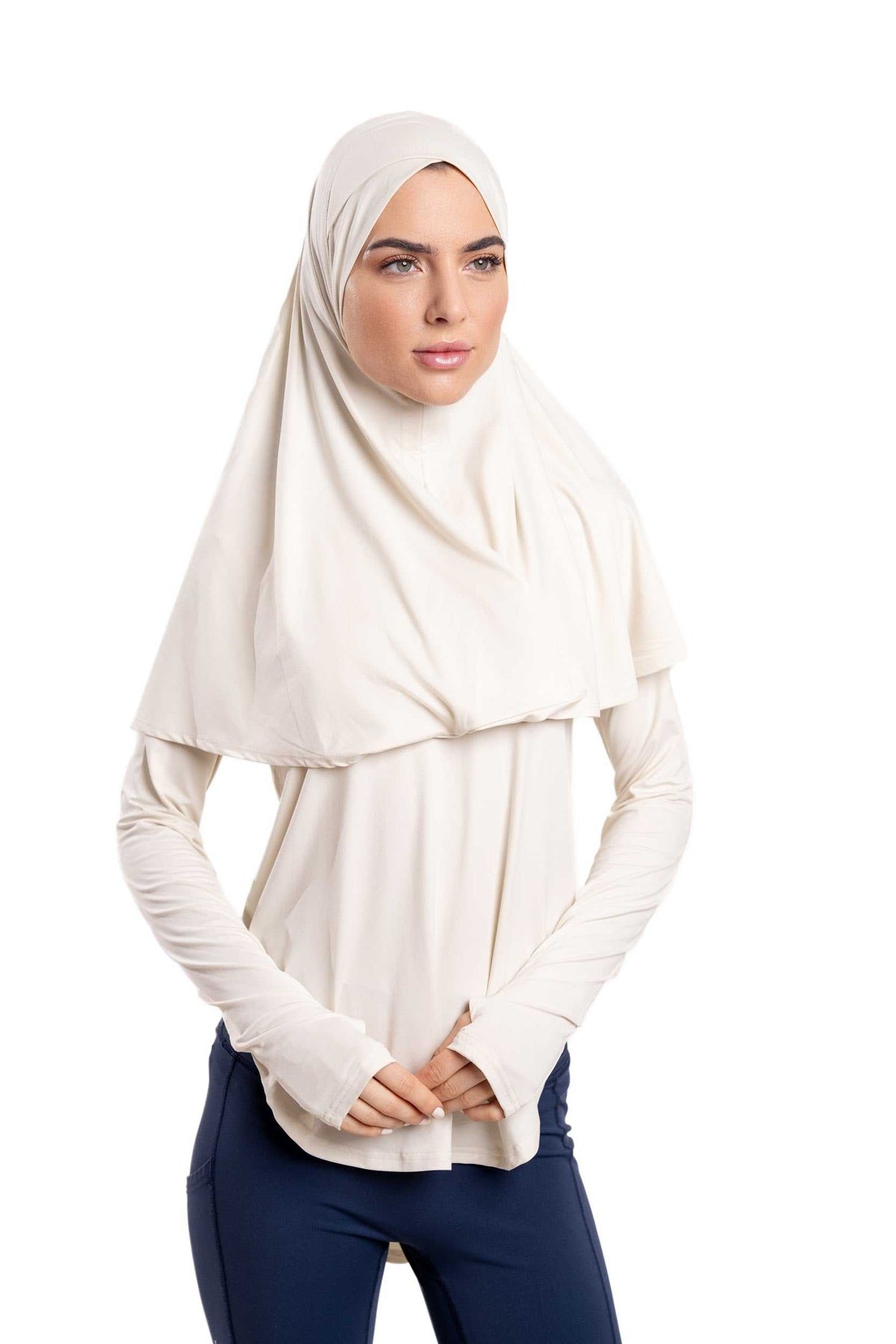 Noha – Criss-Cross Sport Hijab with Double-Loop Secure Fit