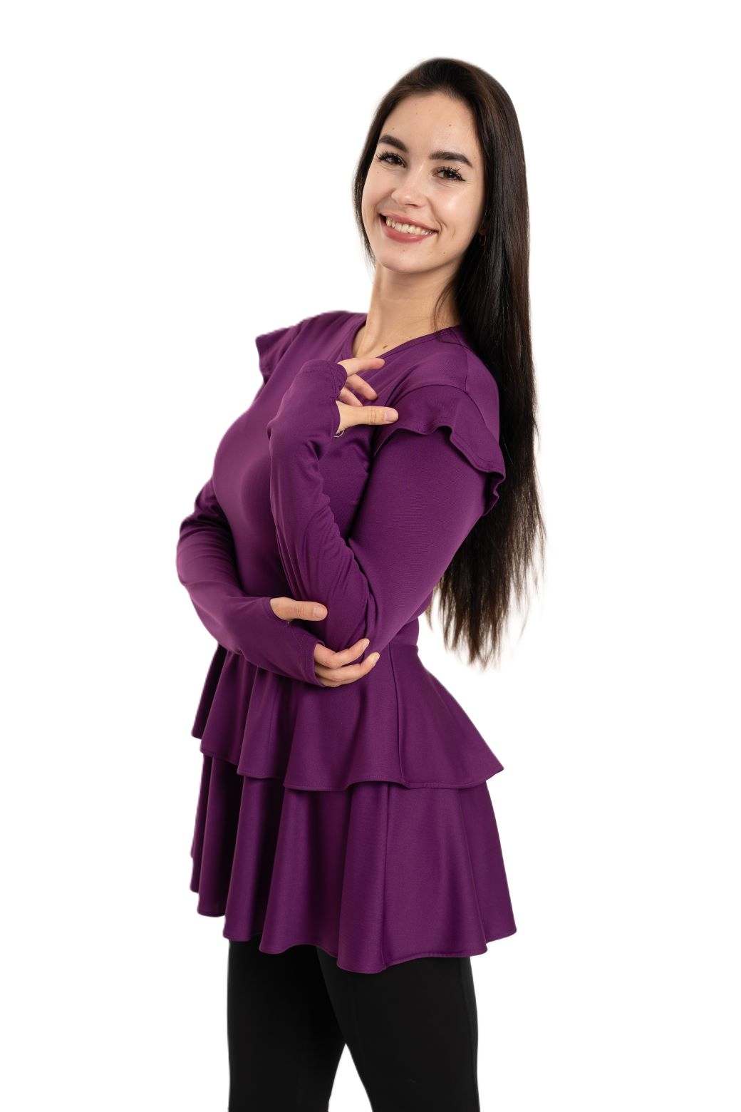 Double Skirt Long Top - Ayana