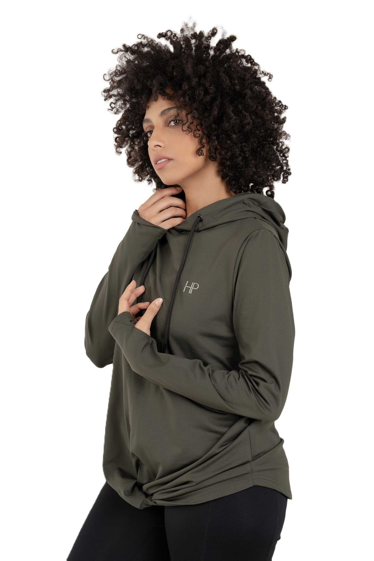 Dalya Fleece – Knot-Front Winter Hoodie