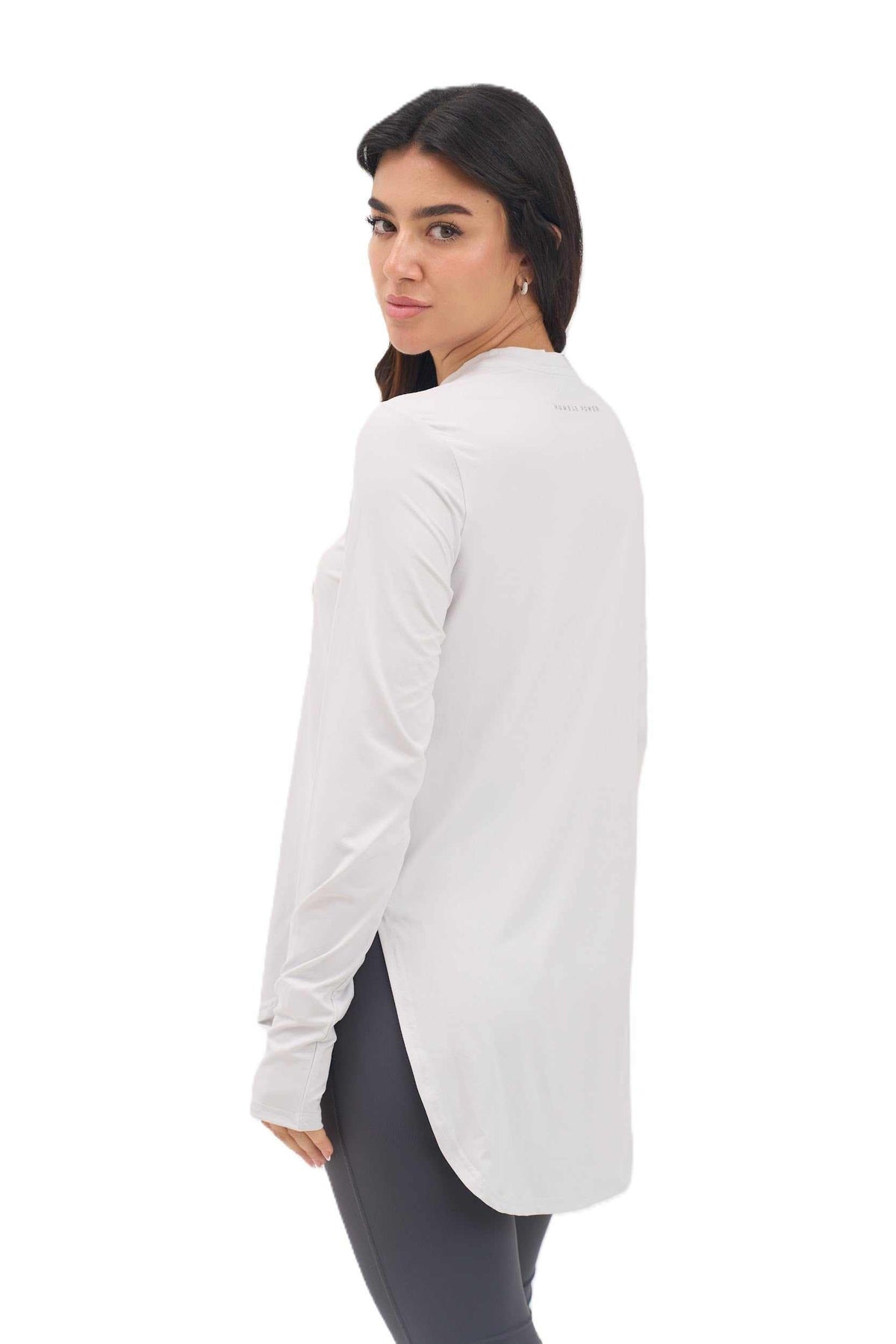Classic Long Top in Lightweight fabric - Hind