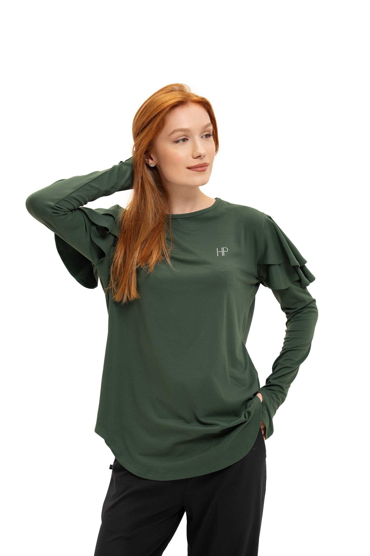 Double Ruffle Long Sleeve - Aya