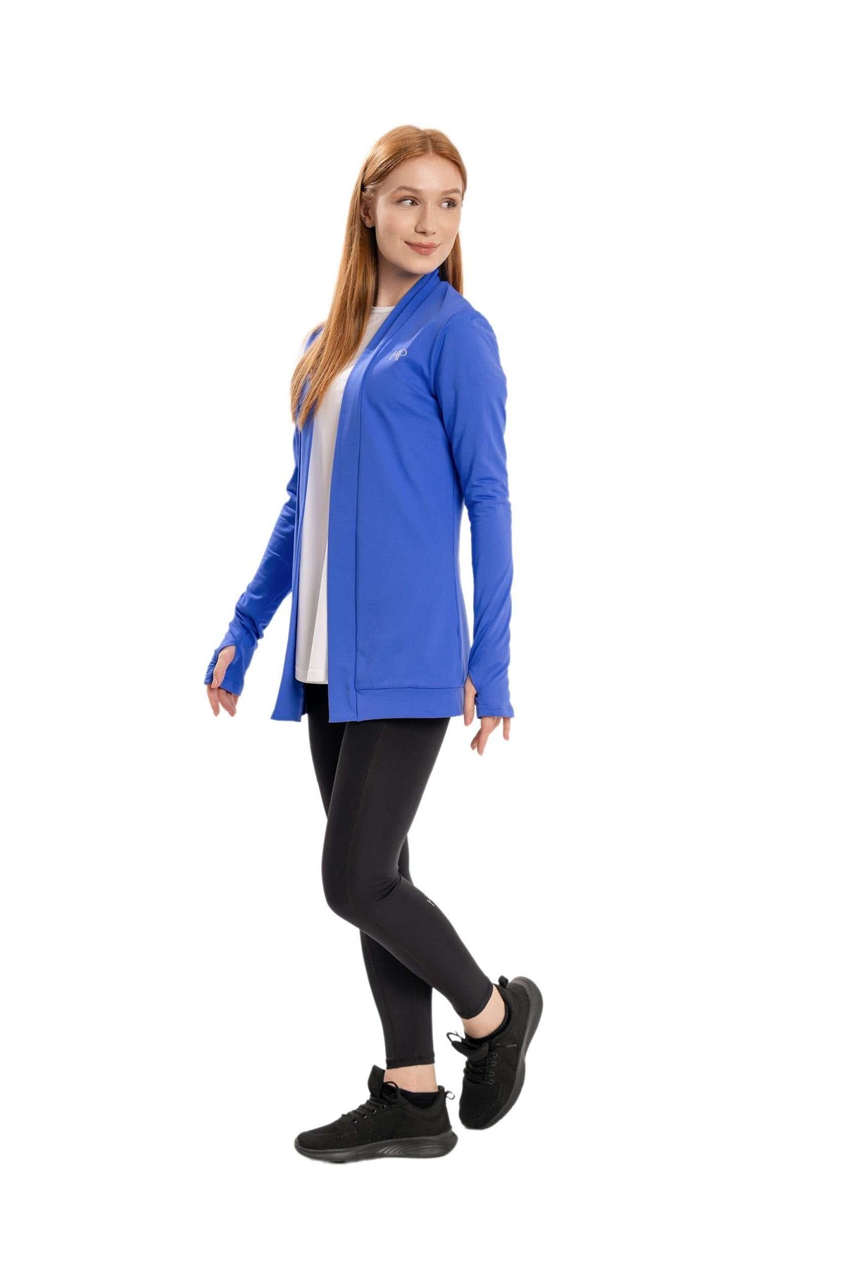 Farah Fleece – Long Open Jacket in Soft Fleece