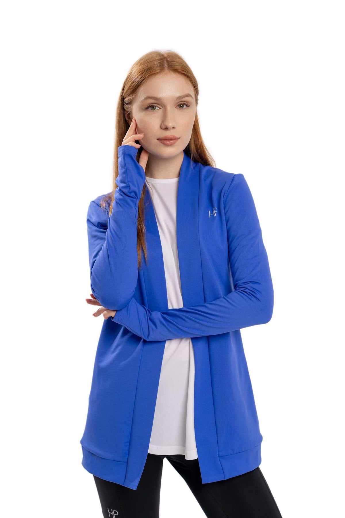 Farah Fleece – Long Open Jacket in Soft Fleece