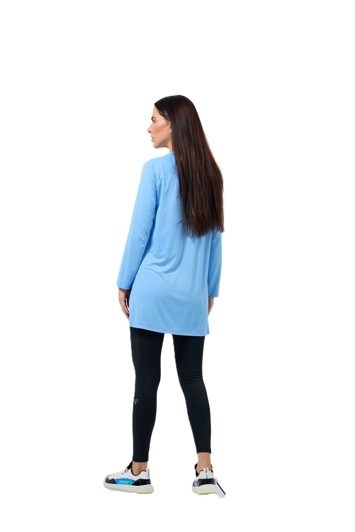 Lubna – Long Modest Sports Top with Split Hem