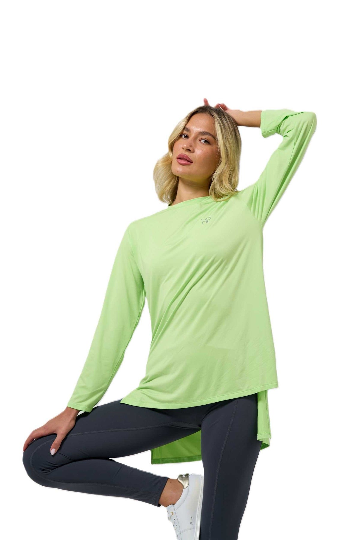 Lubna – Long Modest Sports Top with Split Hem