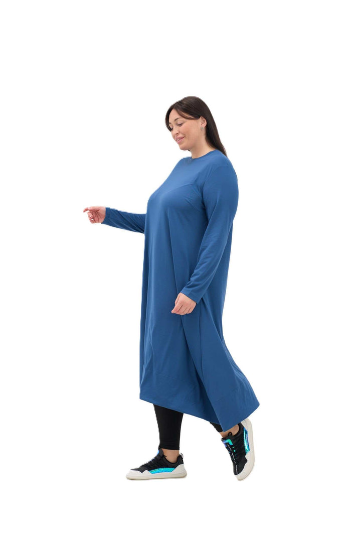 blue Walking Abaya 
