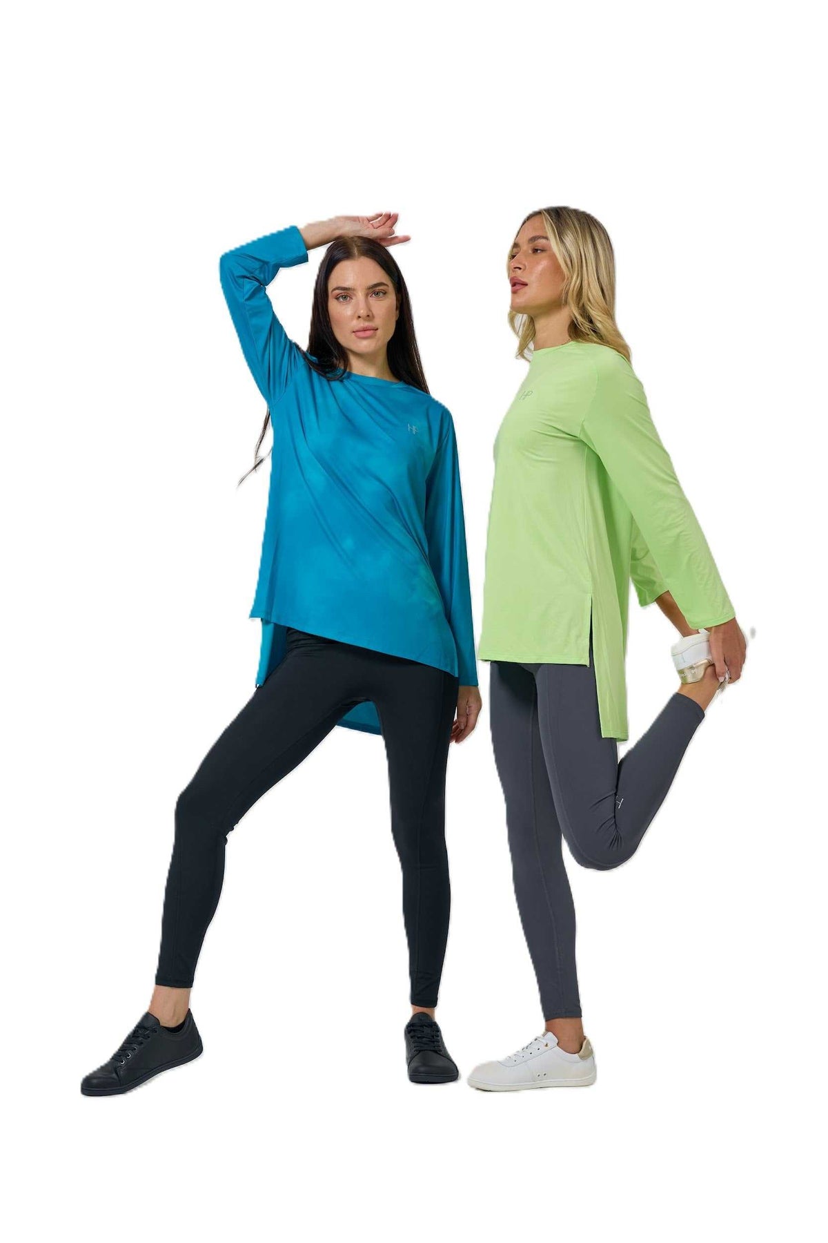Lubna – Long Modest Sports Top with Split Hem