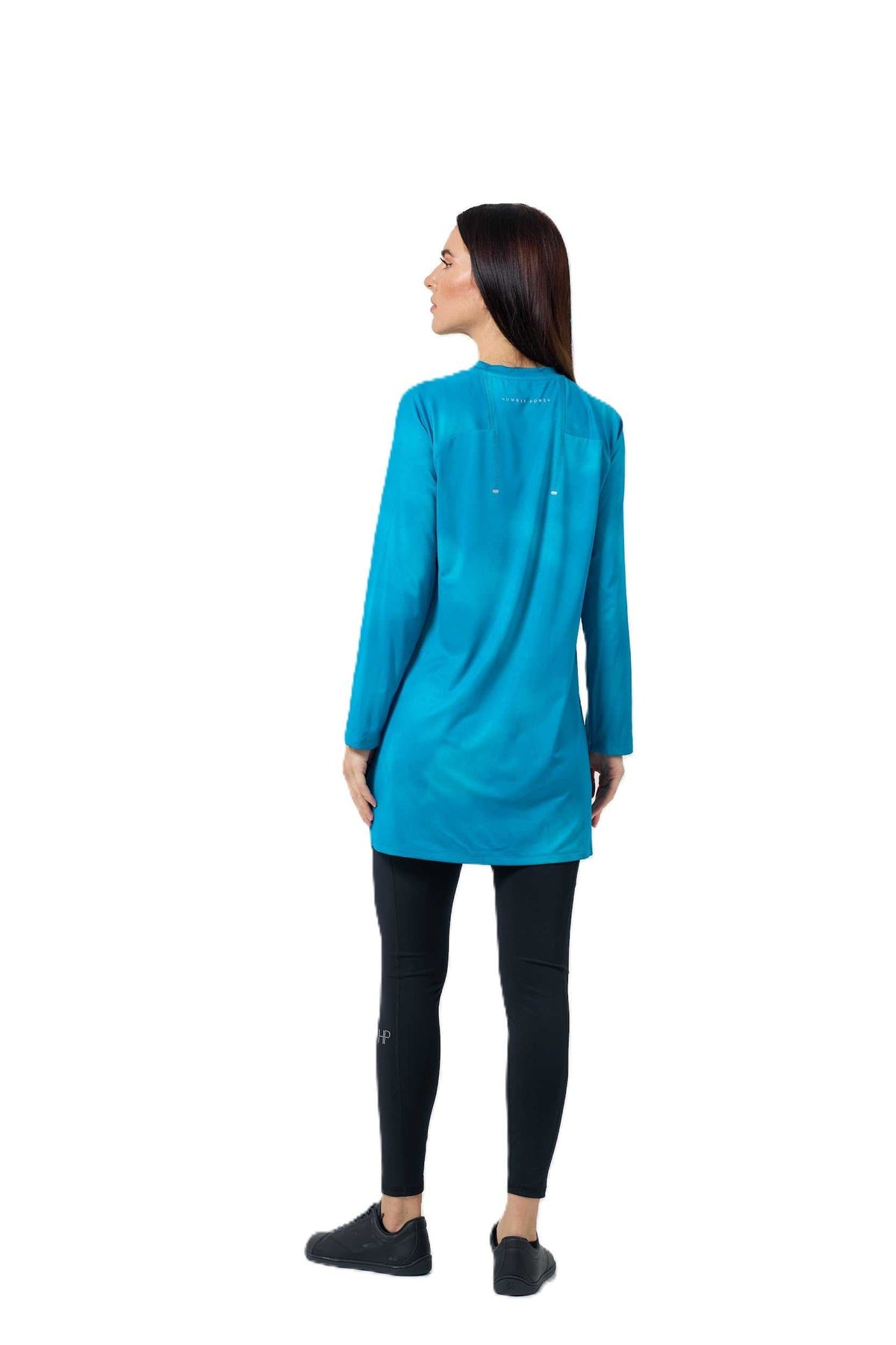 Lubna – Long Modest Sports Top with Split Hem