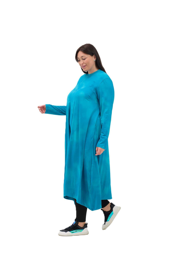 turquoise Walking Abaya 