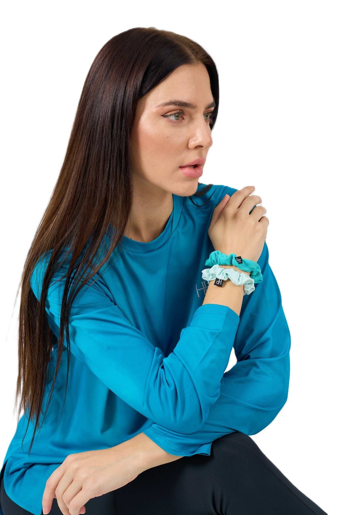 Lubna – Long Modest Sports Top with Split Hem