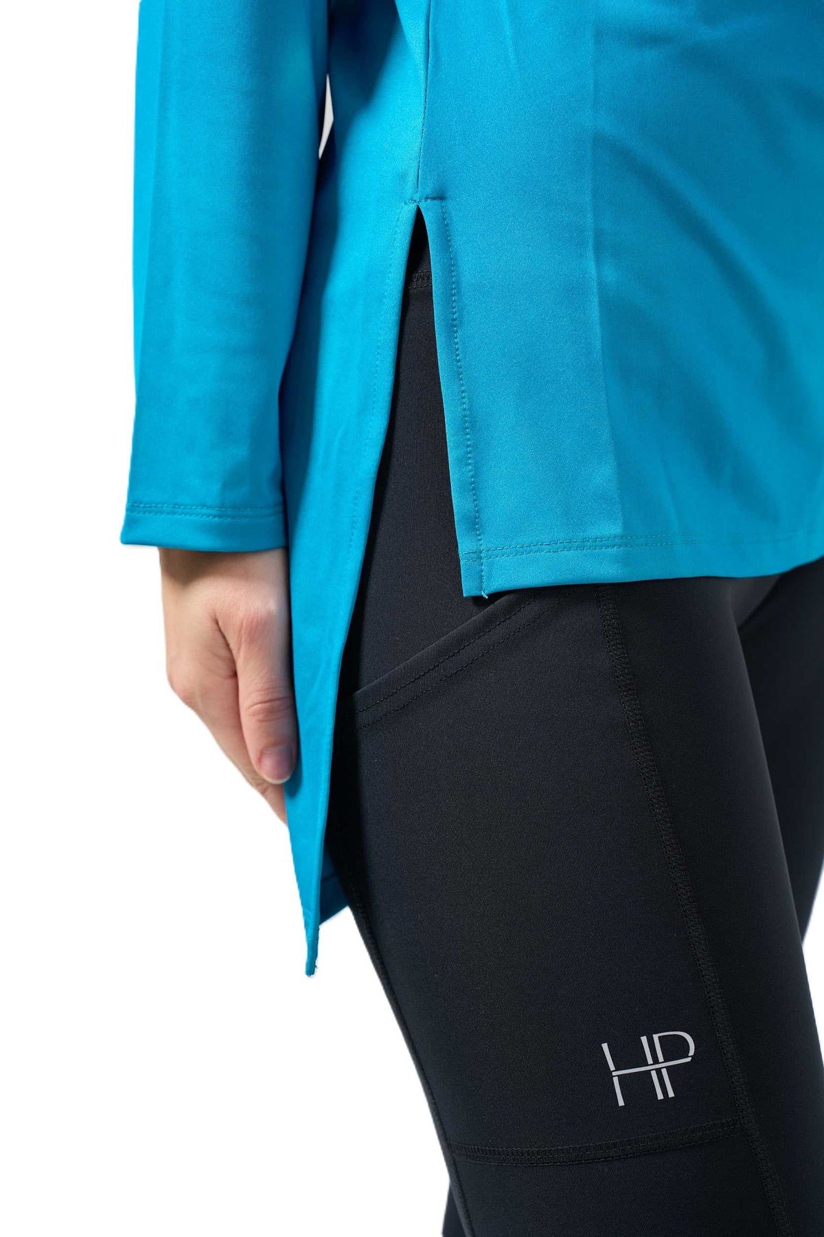 Lubna – Long Modest Sports Top with Split Hem