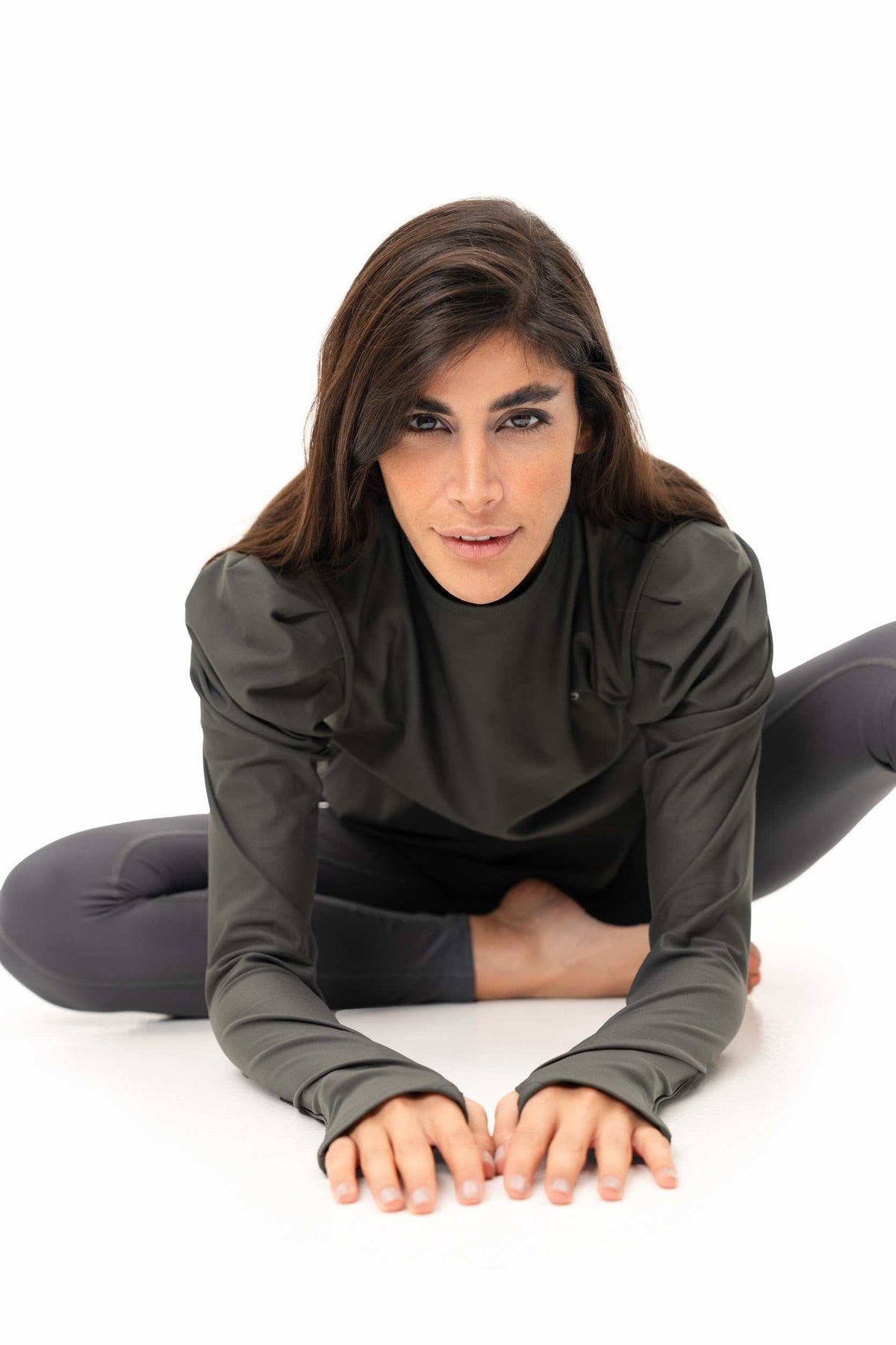 Yara Fleece – Puff-Shoulder Long Sleeve Winter Top