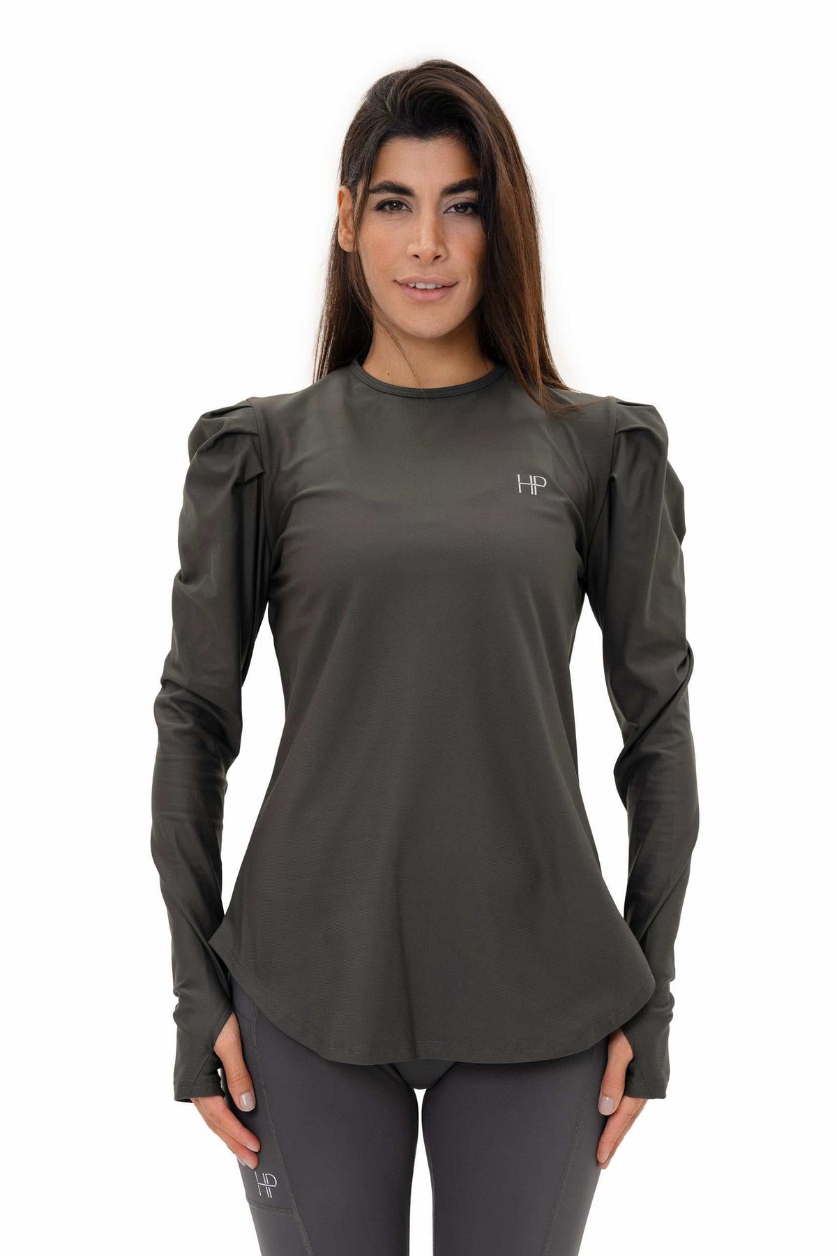 Yara Fleece – Puff-Shoulder Long Sleeve Winter Top