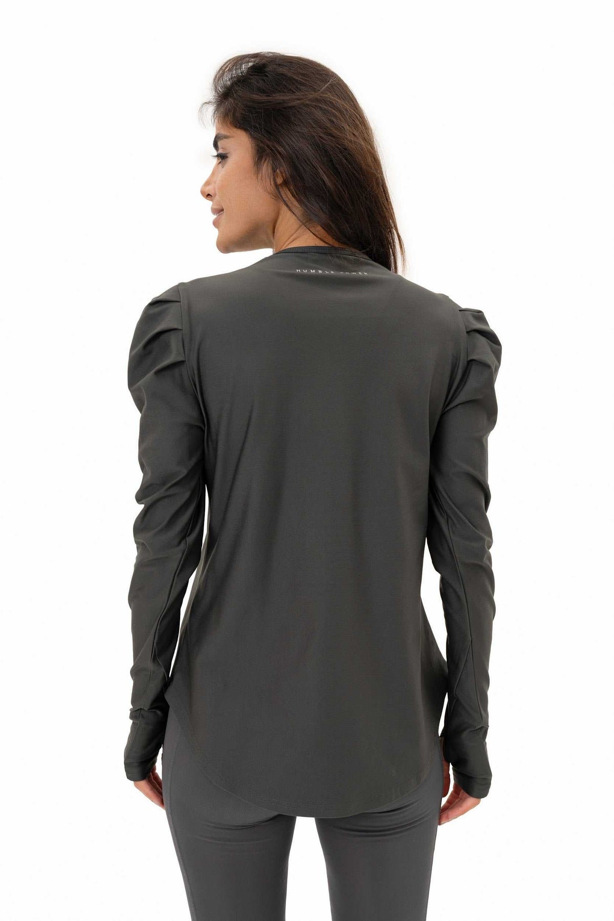 Yara Fleece – Puff-Shoulder Long Sleeve Winter Top