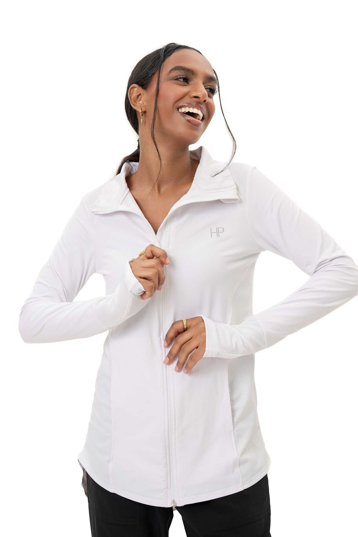 Nedia – Hip-Covering Zip Sports Jacket