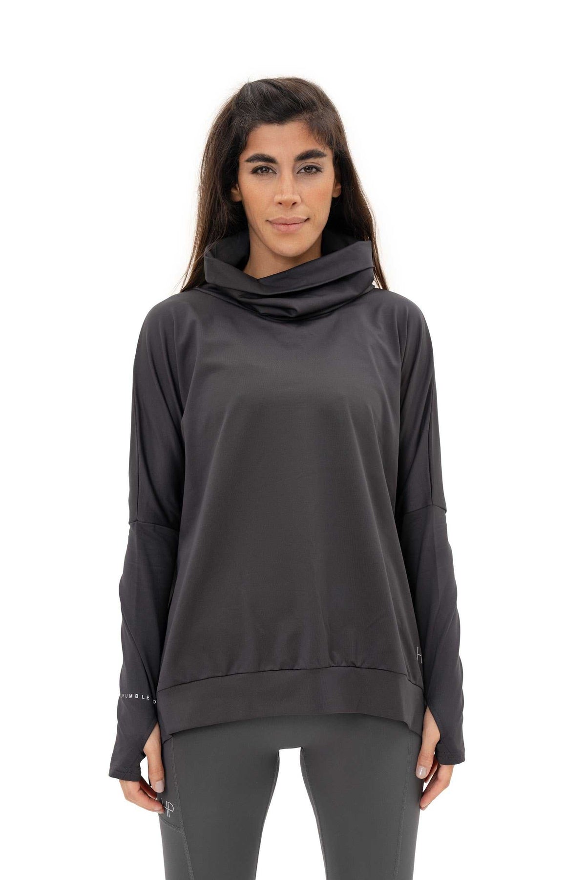 Hajar Fleece – Oversized Collar Loose Top for Winter