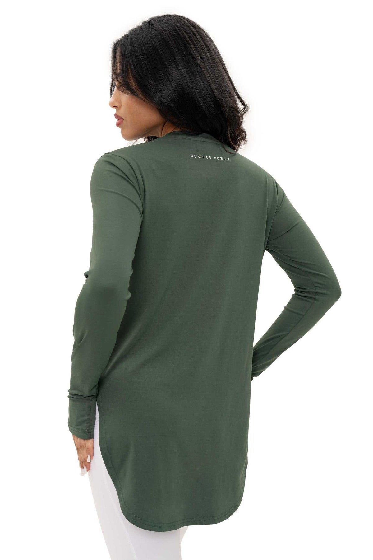 Classic Long Top in Lightweight fabric - Hind