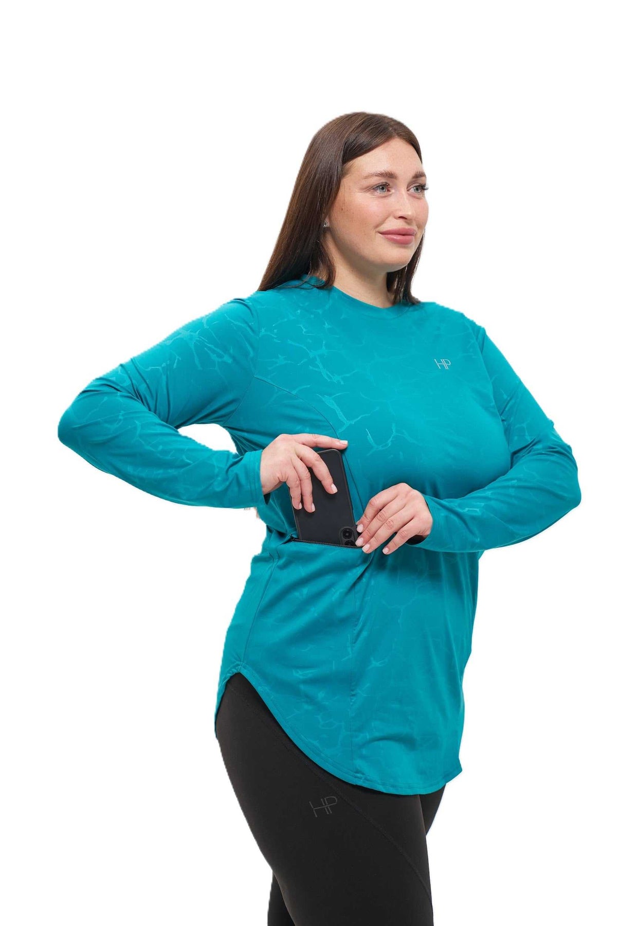 Long sleeve, double pockets - Jenna Plus