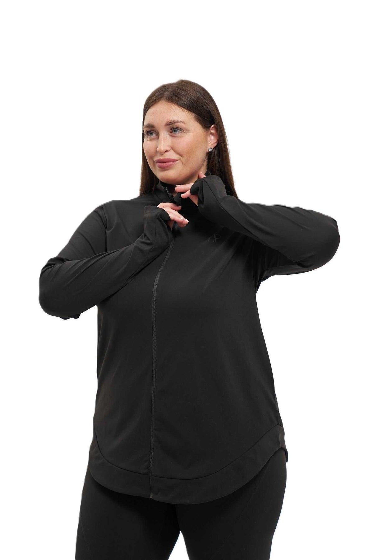 A-line Zipper Jacket - Imen Plus