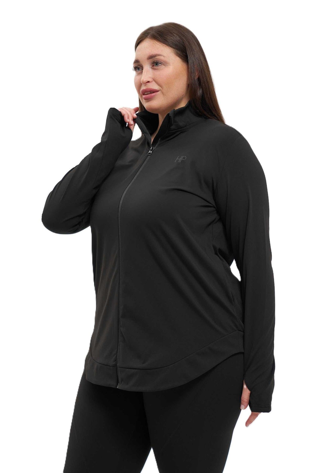 A-line Zipper Jacket - Imen Plus