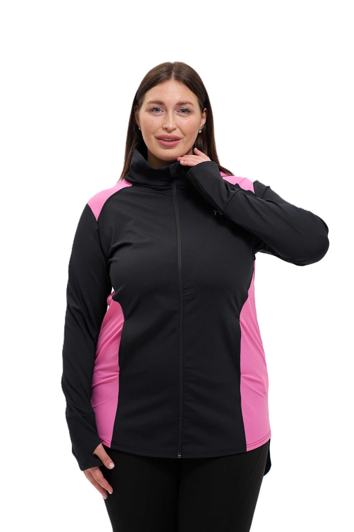 Hip Covering Zipper Jacket - Nedia Plus