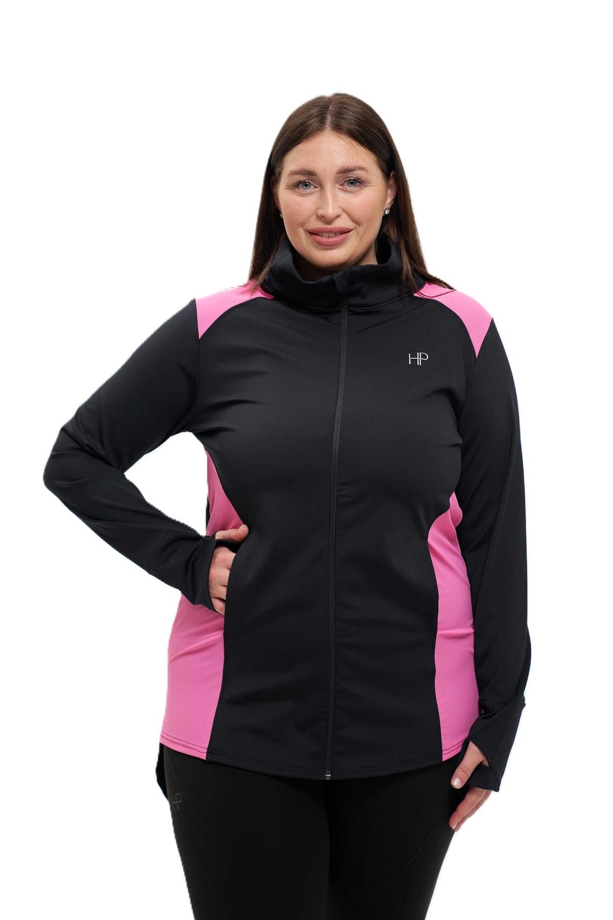 Hip Covering Zipper Jacket - Nedia Plus