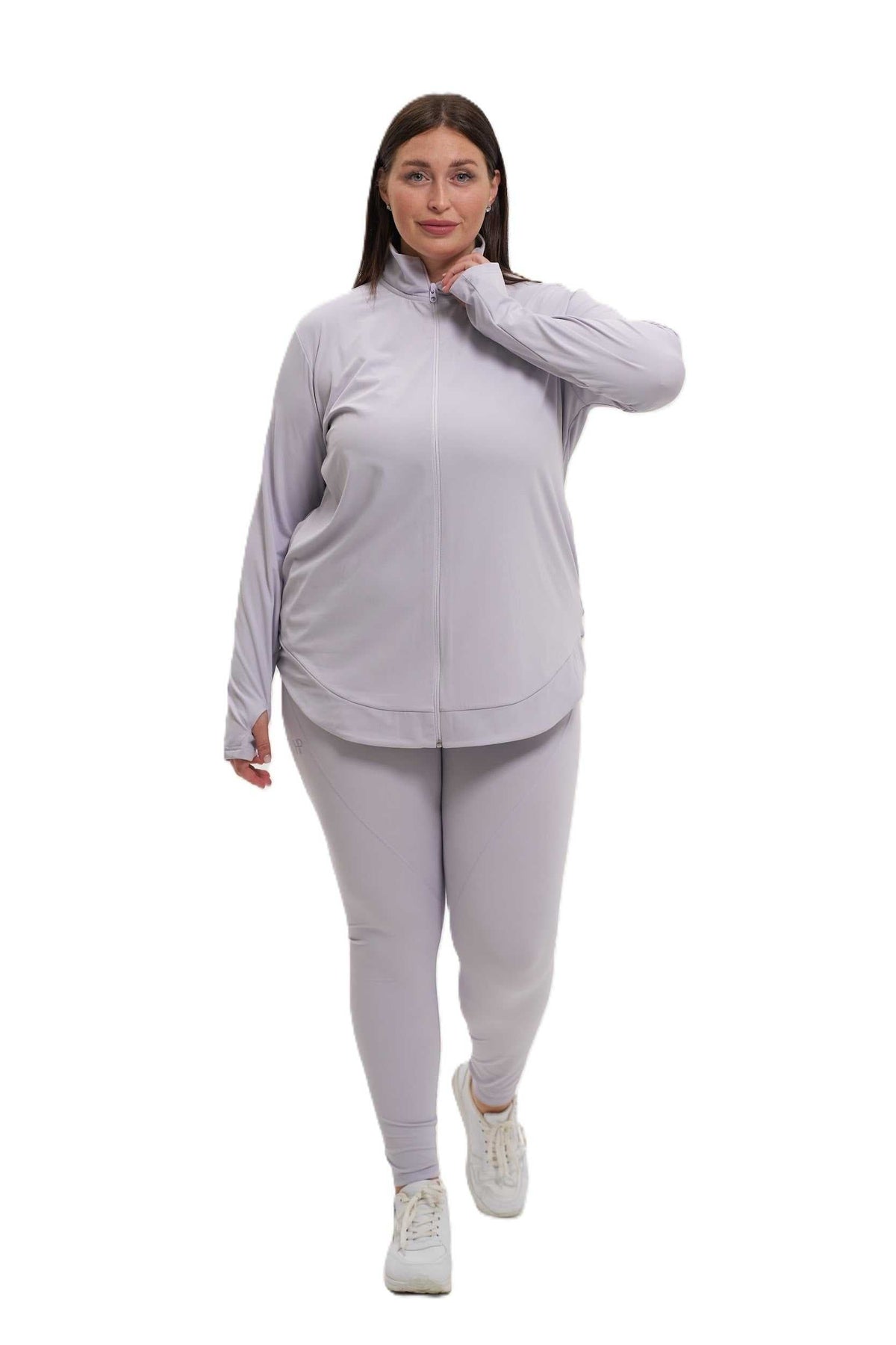A-line Zipper Jacket - Imen Plus