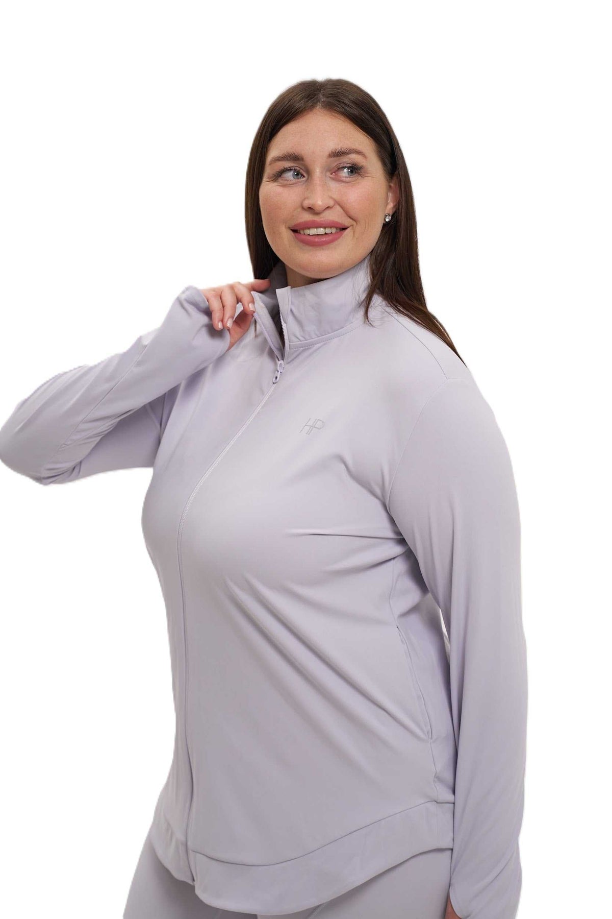 A-line Zipper Jacket - Imen Plus