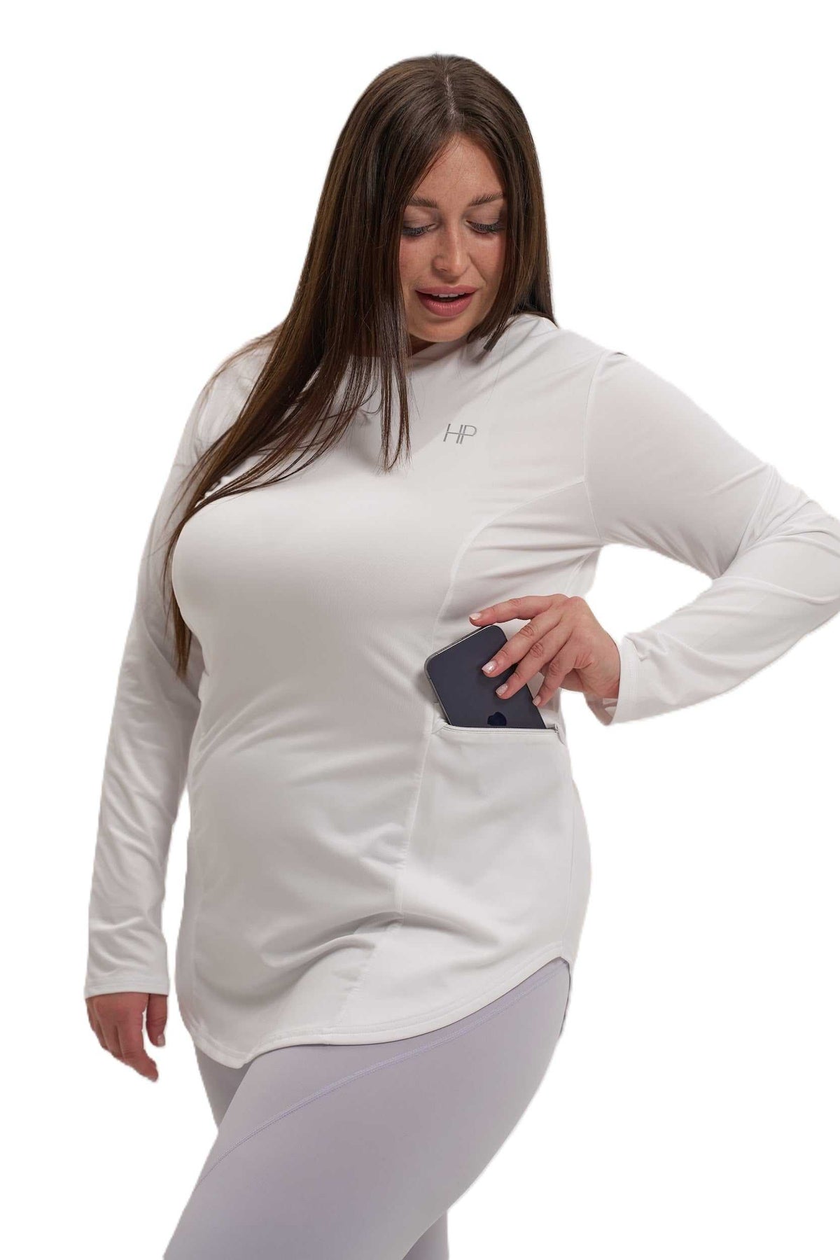 Long sleeve, double pockets - Jenna Plus