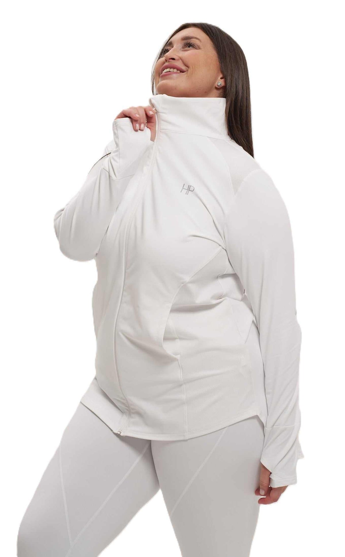 Hip Covering Zipper Jacket - Nedia Plus