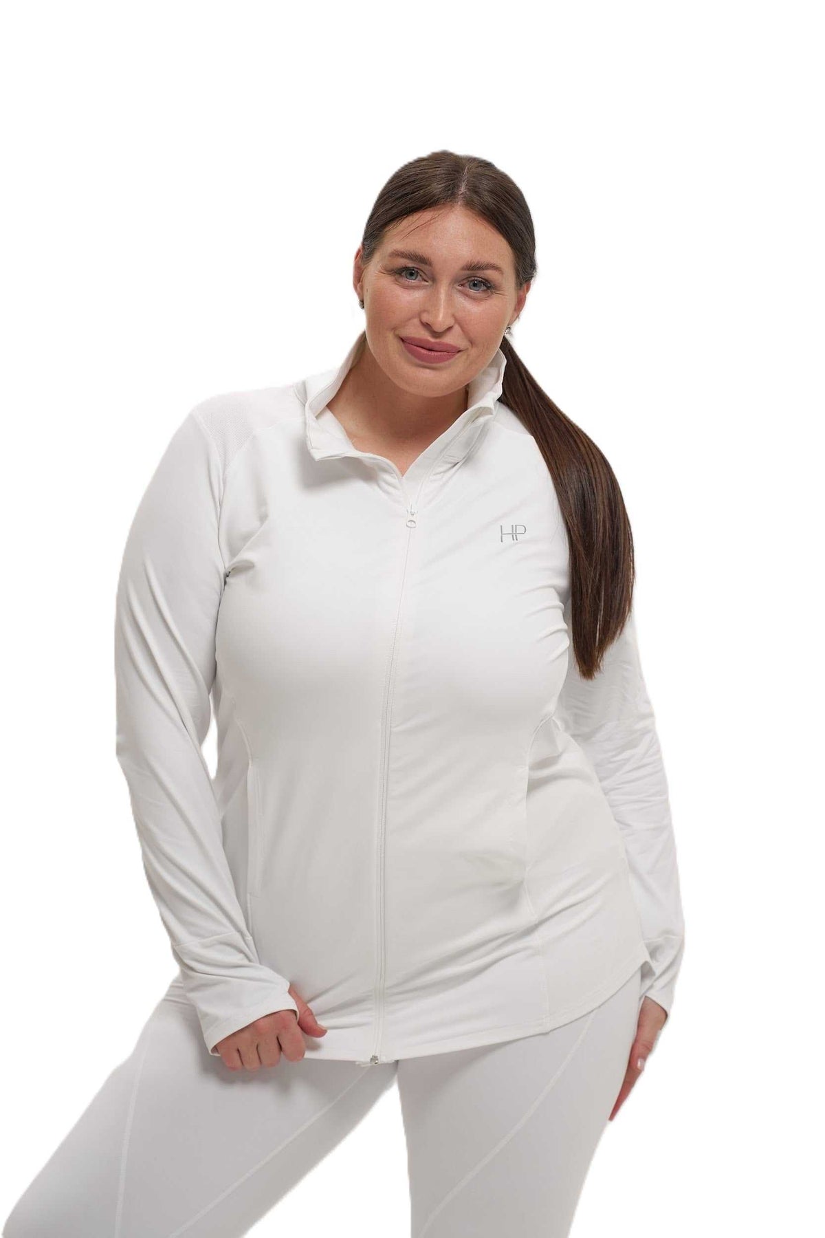 Hip Covering Zipper Jacket - Nedia Plus