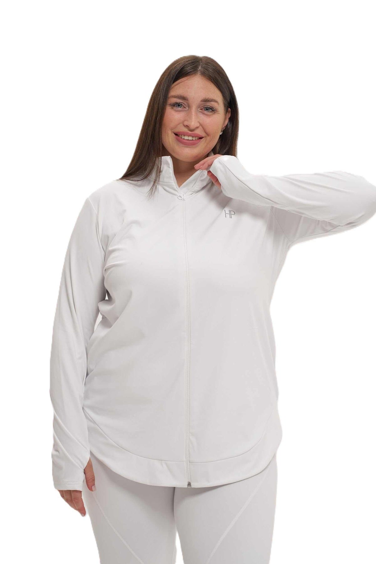 A-line Zipper Jacket - Imen Plus