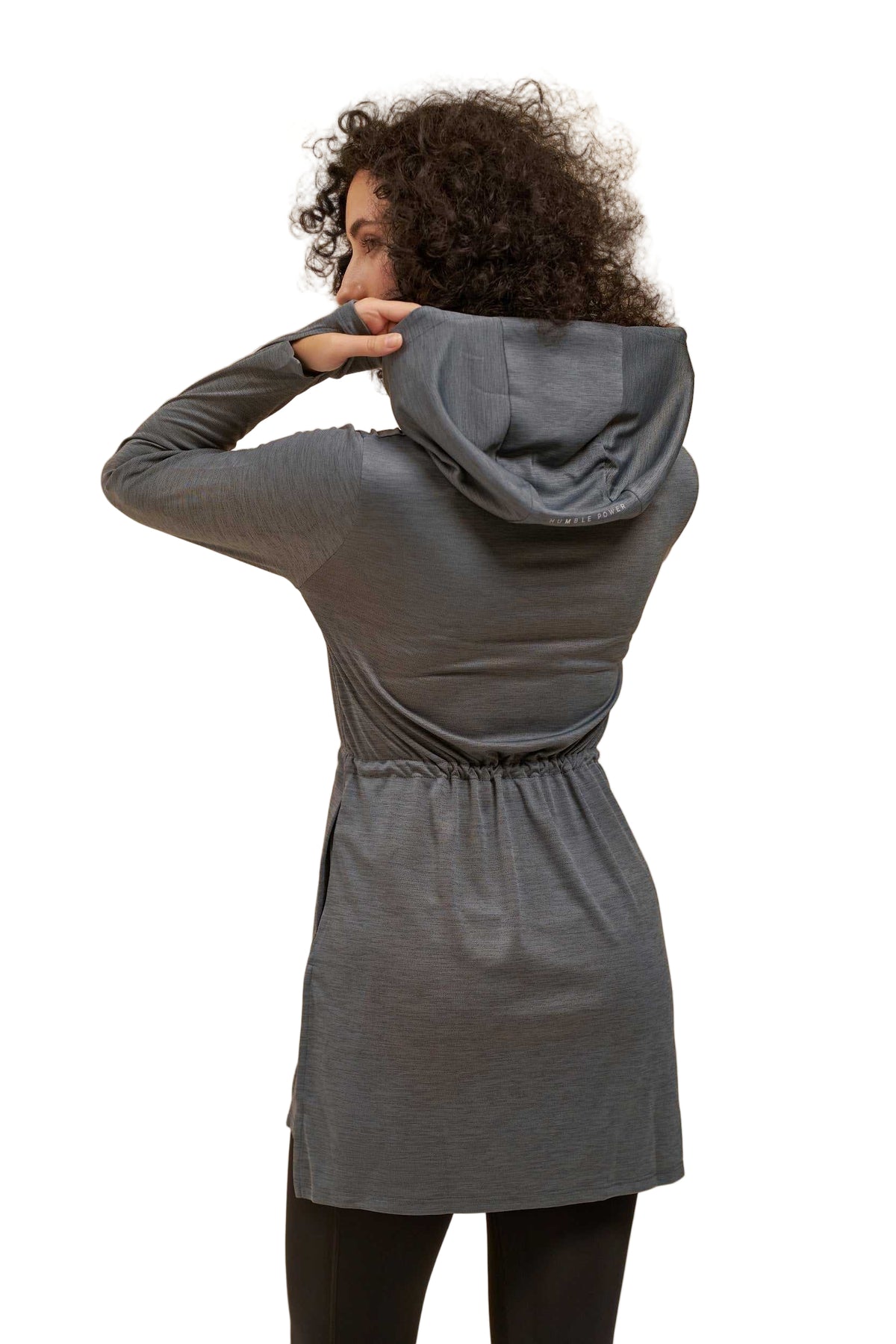 Hoodie Zipper Jacket with Waistband - Mehreen