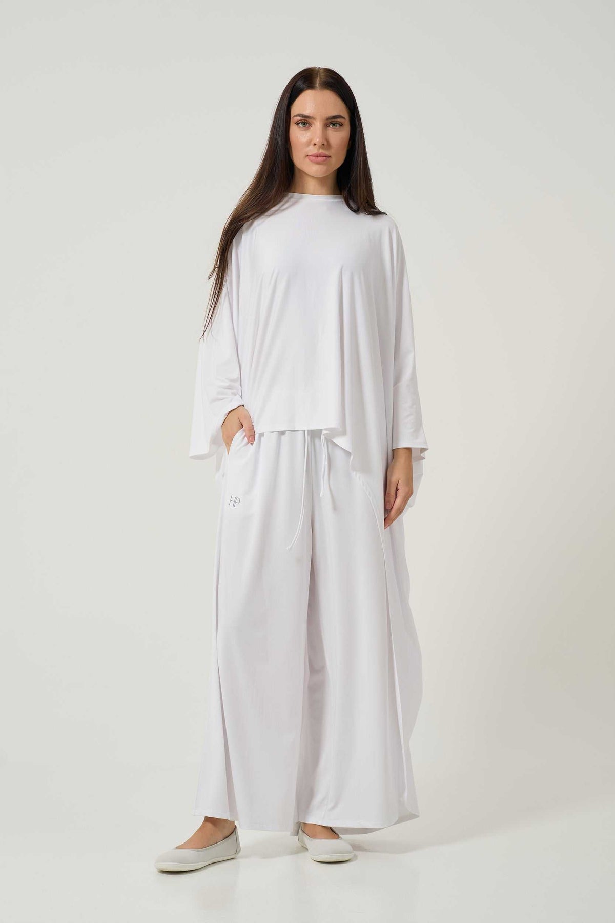 Essential Flow – Lightweight Palazzo Pants, Modest Wide-Leg