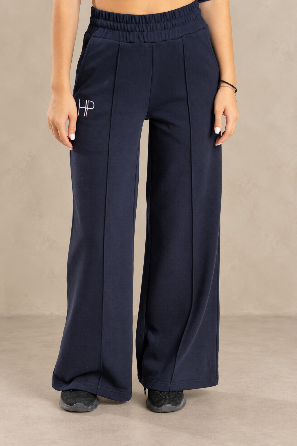Salma – French Terry Palazzo Pants, Wide-Leg Modest Loungewear