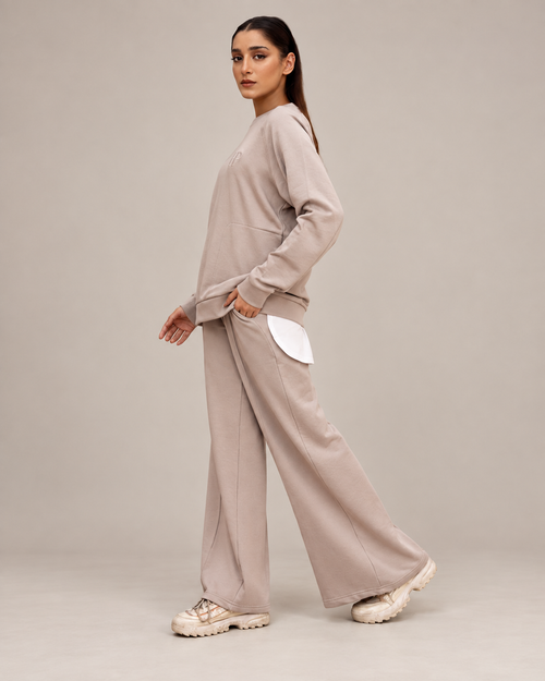 Lana & Salma Terry Set – Long Top & Palazzo Pants