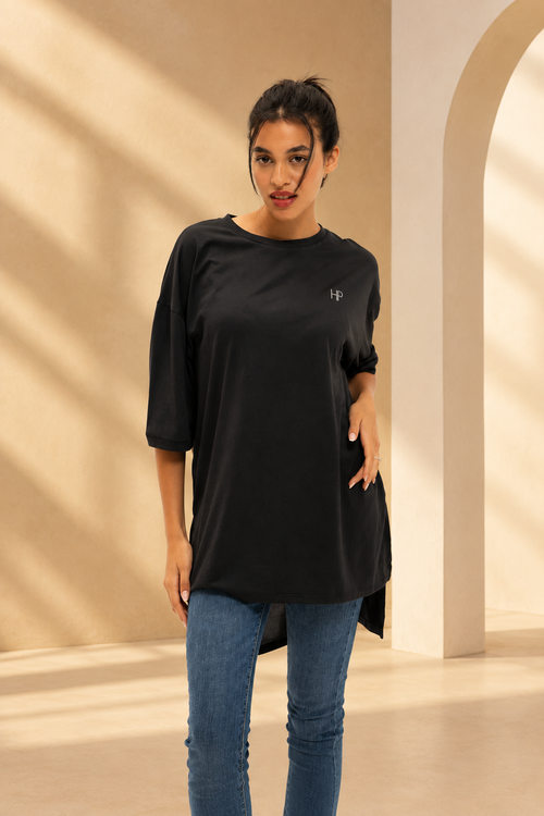 Mid-Sleeves Oversized t-shirt - Amel