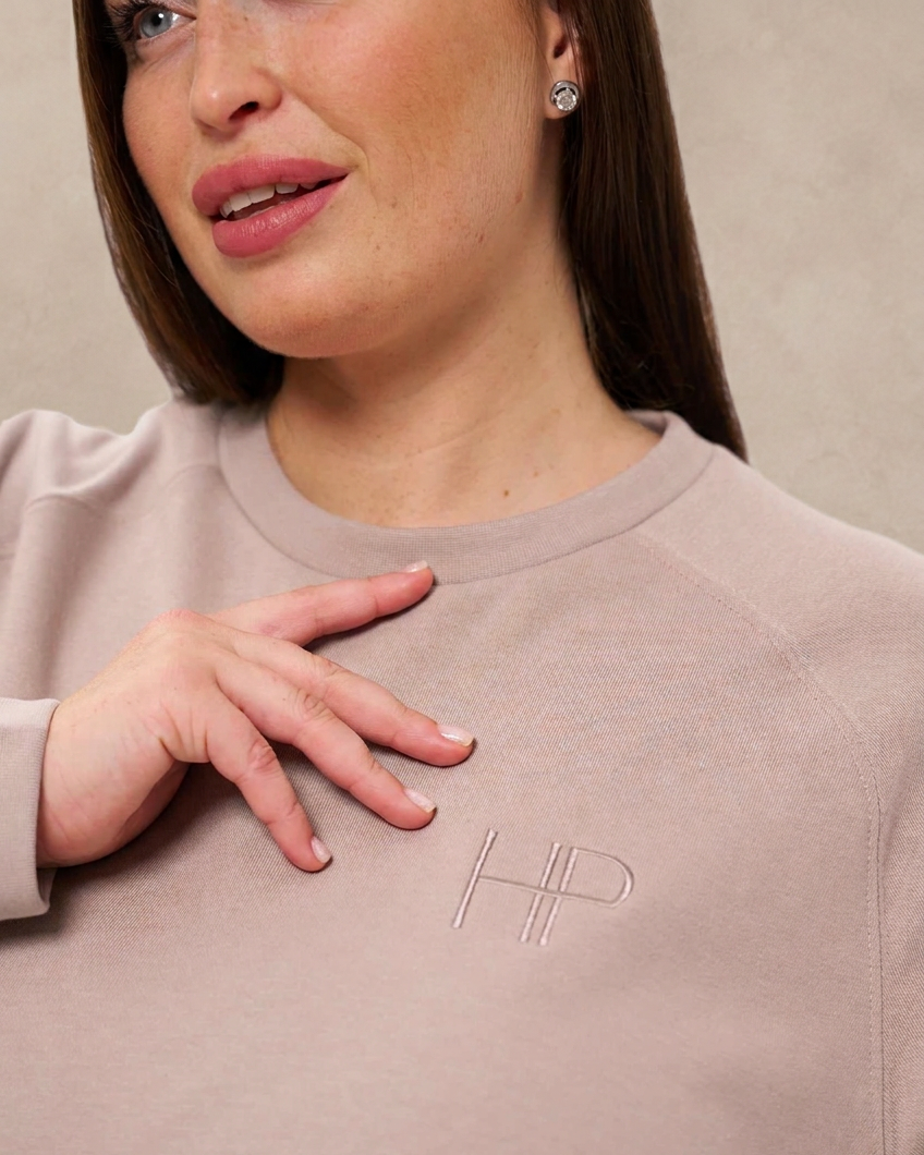 Lana Plus Size – Long Sleeve French Terry Top (2XL–3XL)