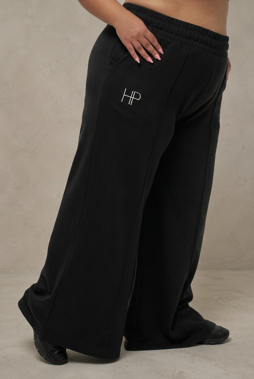 سلمى مقاسات كبيرة – بنطال بالازو من التيري (2XL–3XL)
