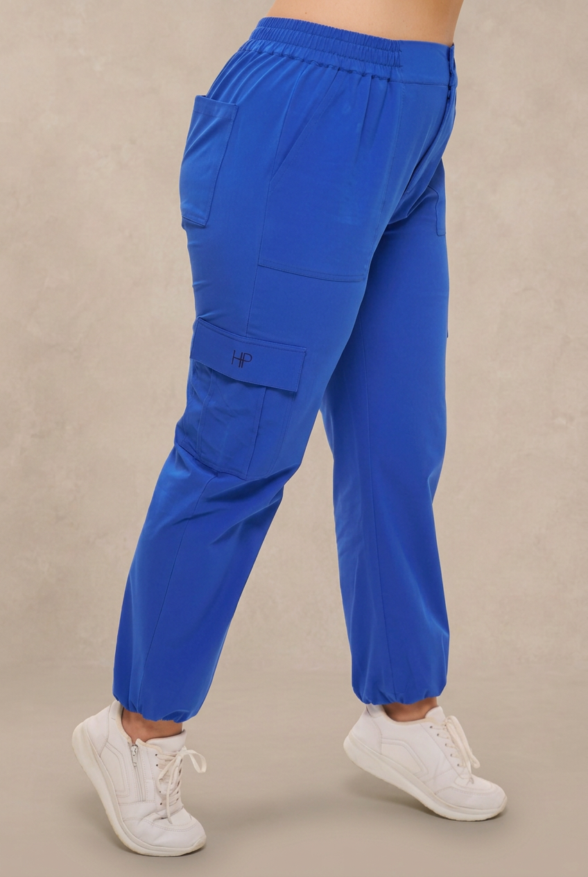 ديانا مقاسات كبيرة – بنطال كارغو رياضي مطاطي (2XL–3XL)