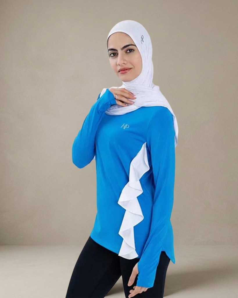 سيا – بلوزة طويلة محتشمة بتصميم الموجة